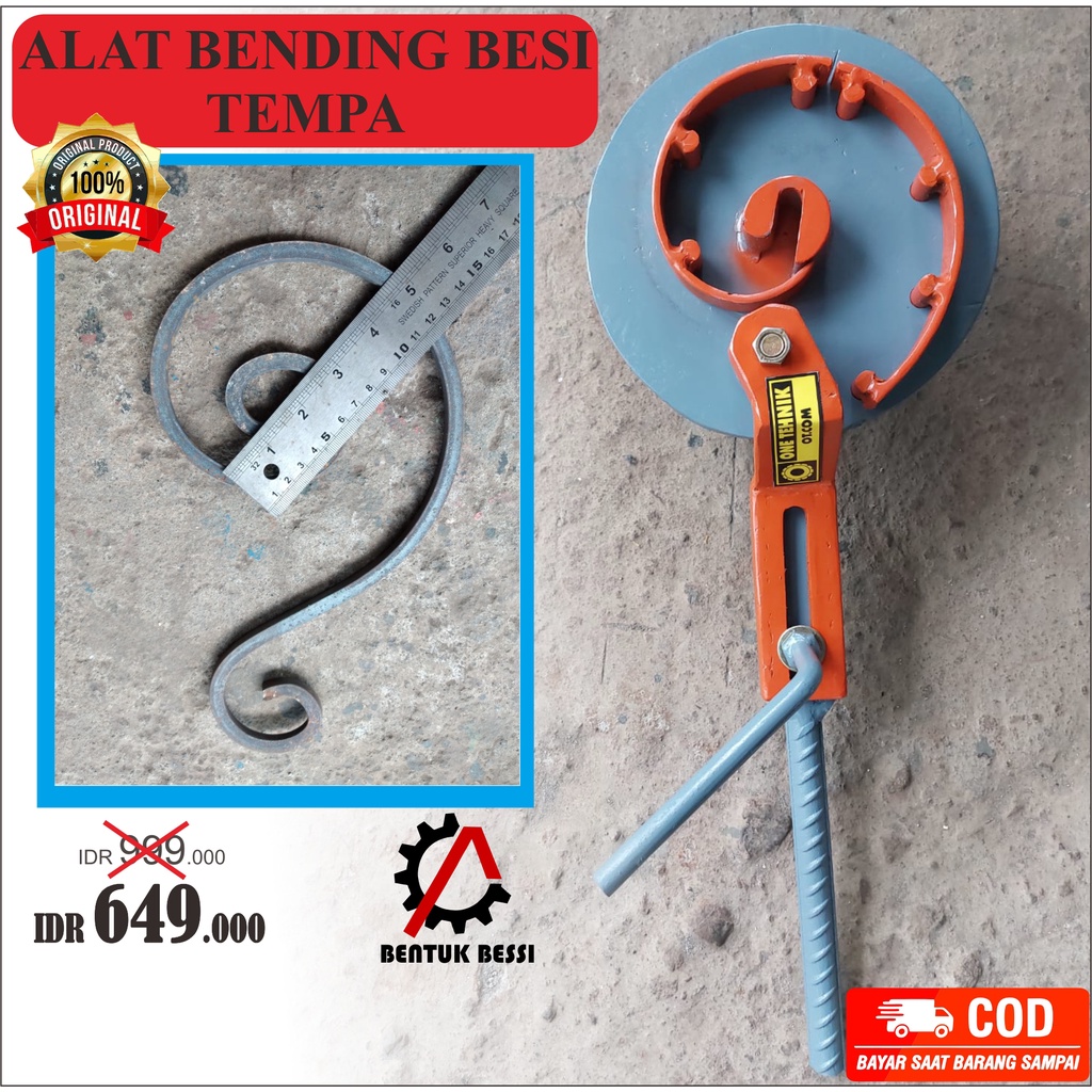 [ TERLARIS ] Alat Bending Besi Penekuk Besi Bending Nako Beton Ulir Plat Strip Pembuat Ornamen Pagar