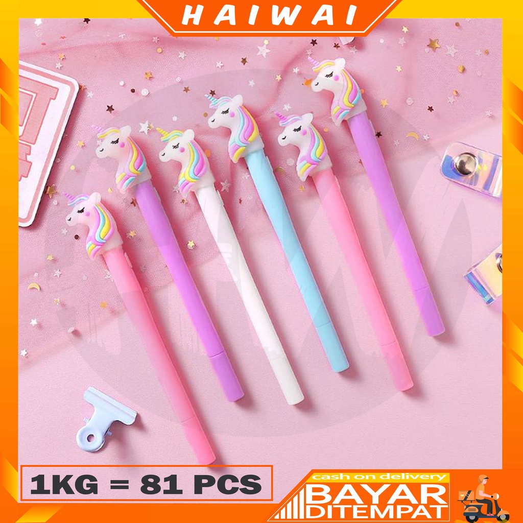 

HaiWai COD Pena LED Pony Pen Lucu Murah Pena Karakter Led Produk Import Murah U09