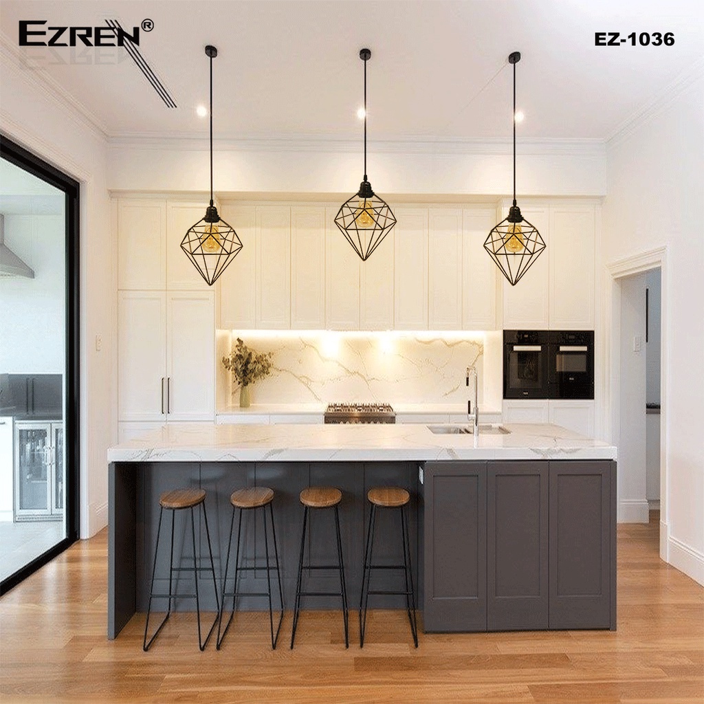 Ezren EZ-1036 Gantungan Lampu Modern Diamond Untuk Ruang Tamu &amp; Kamar