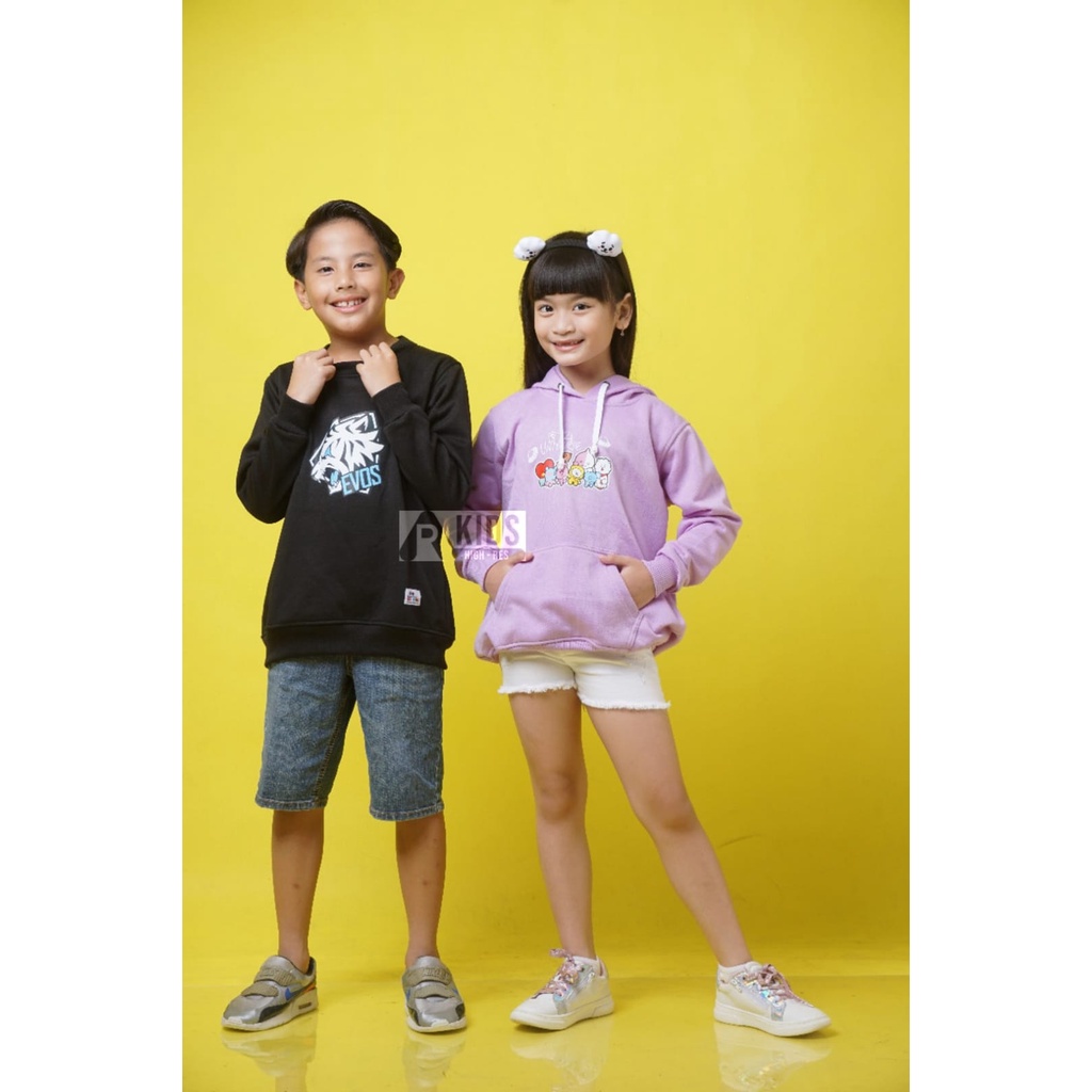 Hoodie Anak Perempuan /hoddie anak/hoddie gambar/ hoddie  Karakter Bahan Fleece Tebal