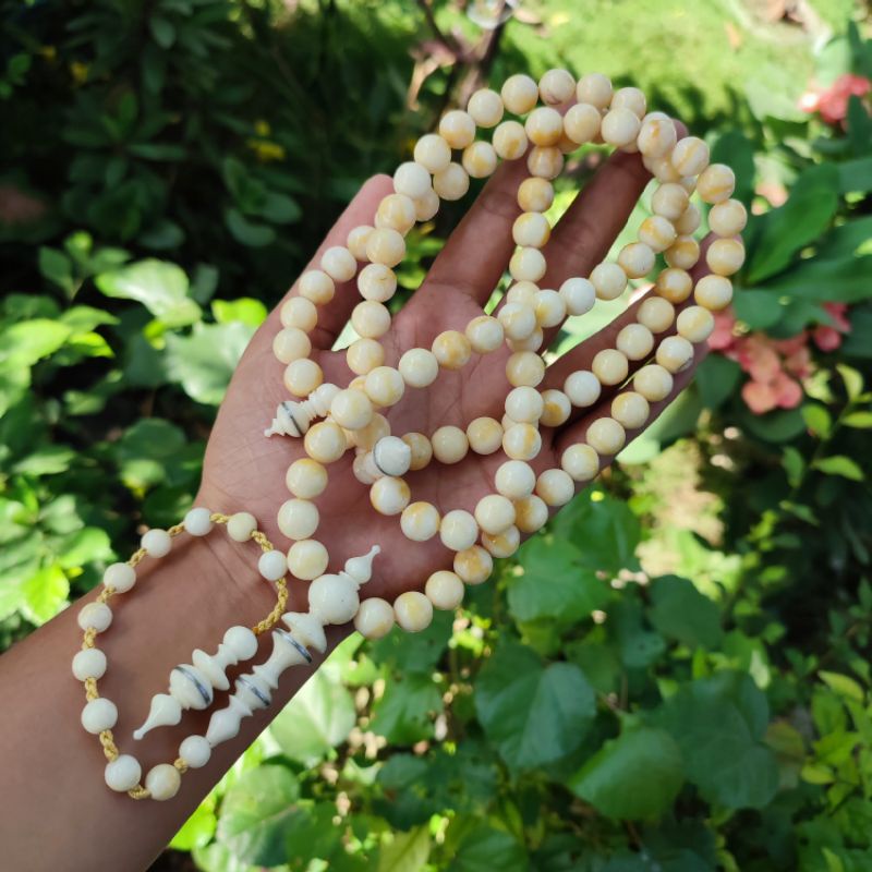 Tasbih Batu Coral Marjan Putih Super_Size 8mm, 9mm, 10mm, 11mm!! COD