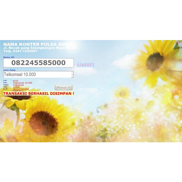 APLIKASI SOFTWARE PENGISI KONTER PULSA OTOMATIS KOMPUTER