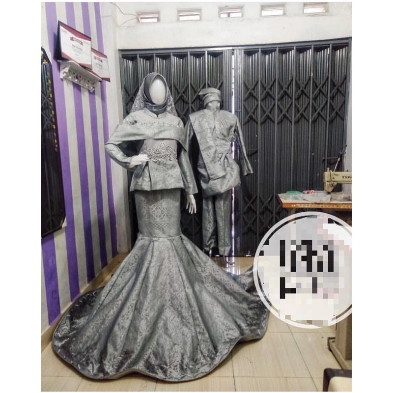 gaun pengantin melayu / gaun pengantin melayu modifikasi / gaun malaysia