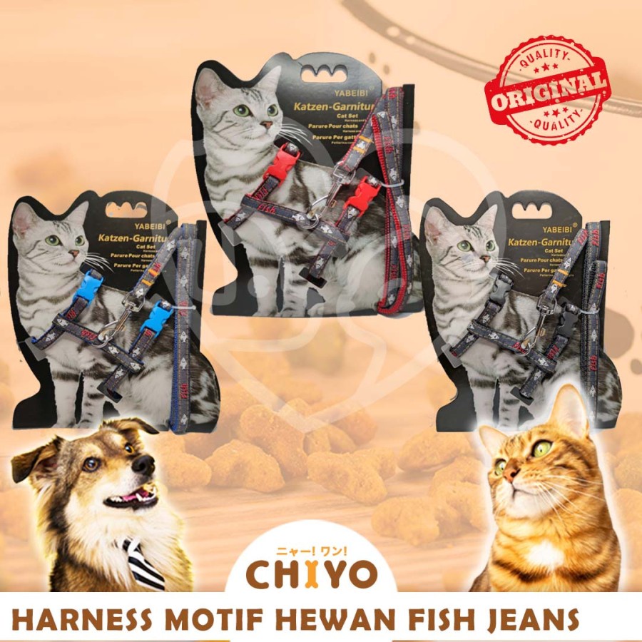 HARNES HEWAN MOTIF ALL VARIANT - TALI TUNTUN ANJING KUCING