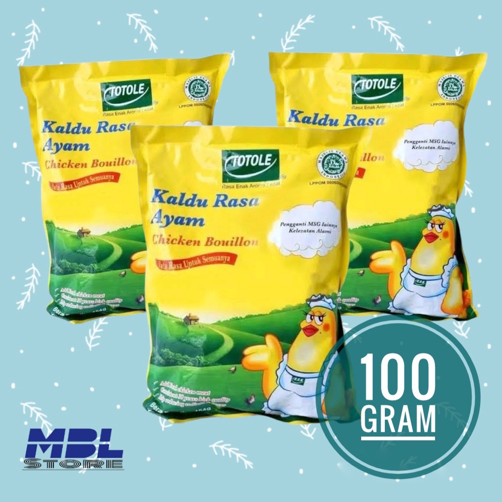 

Totole kaldu rasa ayam / Granulated chicken totole bouillon 100gram
