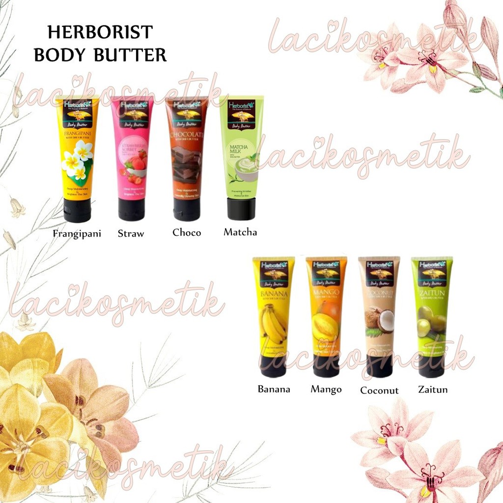 ✨LACIKOSME✨ HERBORIST BODY BUTTER HALAL - BODY BUTTER TUBE BPOM ORIGINAL