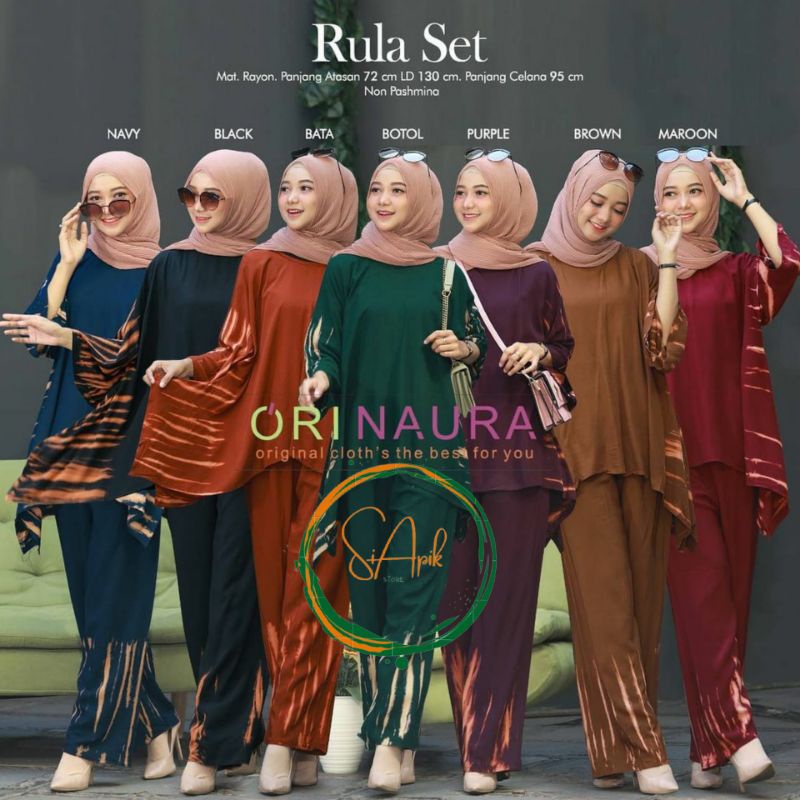 Ori Naura Setelan / One Set Ori Naura Set wanita / Tye Die Set /Set Rayon / Setelan Rayon Wanita