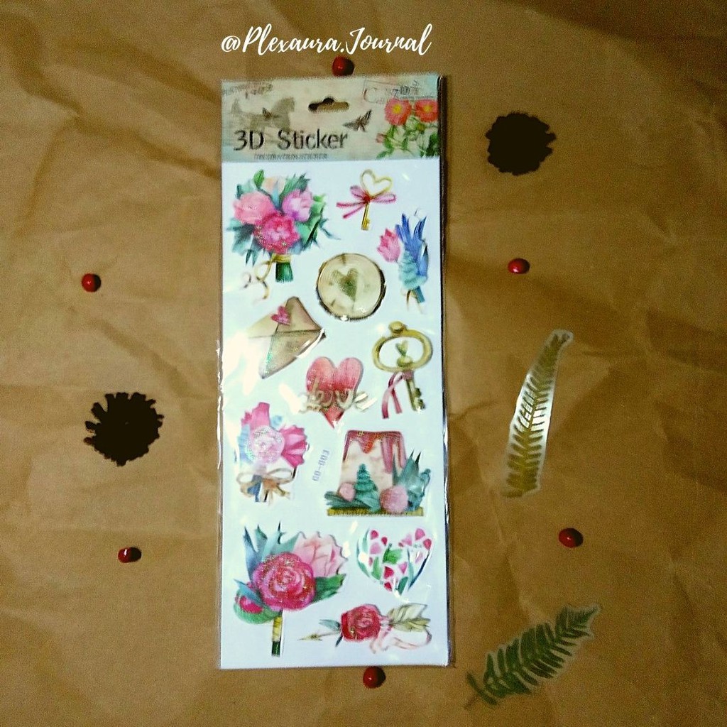 

Sticker “3D Flower Colorfull” Scrapbook, Journal, Bujo, Dekorasi