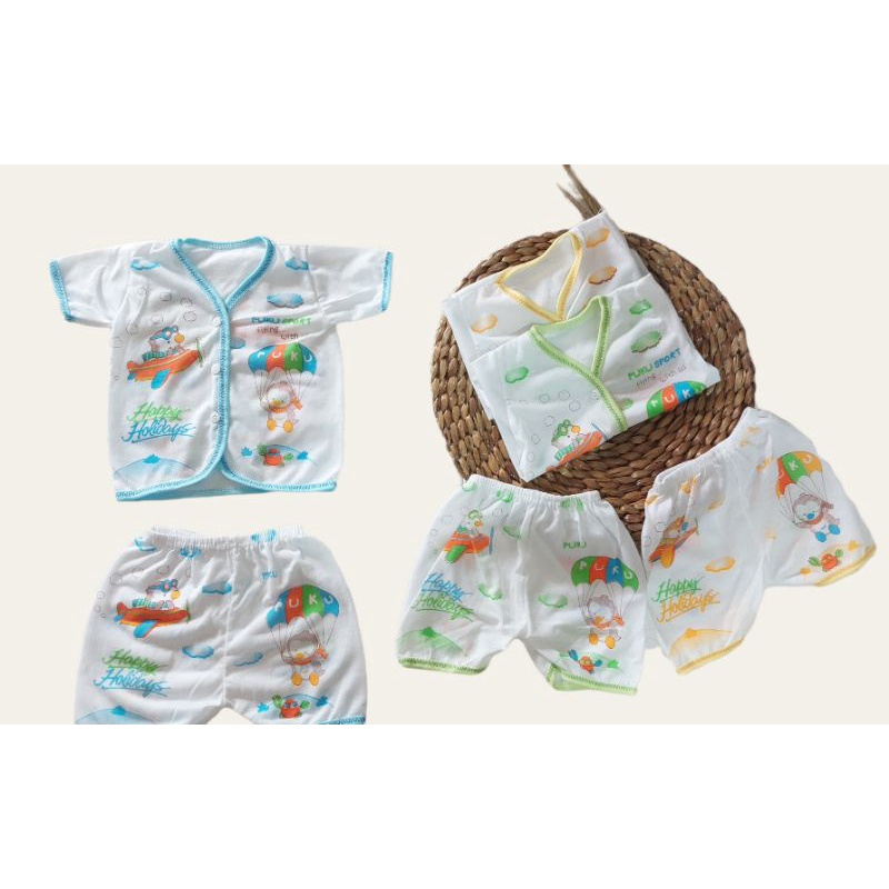 SETELAN BAJU PENDEK BAYI BARU LAHIR