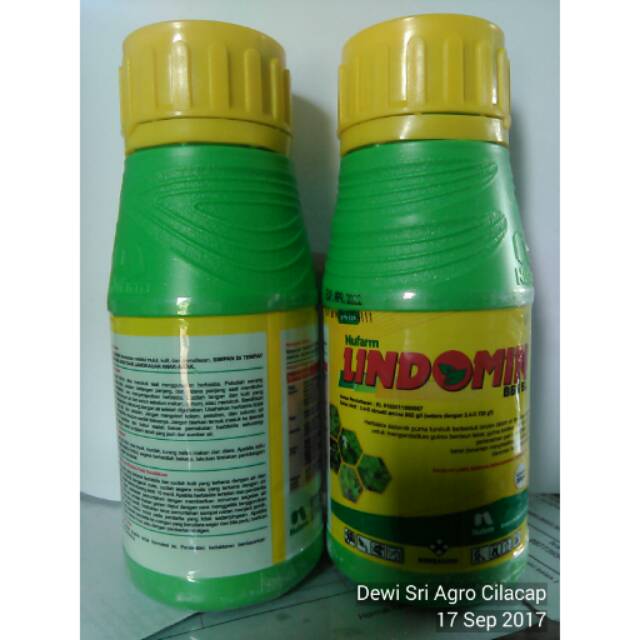 Herbisida obat rumput persawahan Lindomin 865 SL kemasan 200 ml