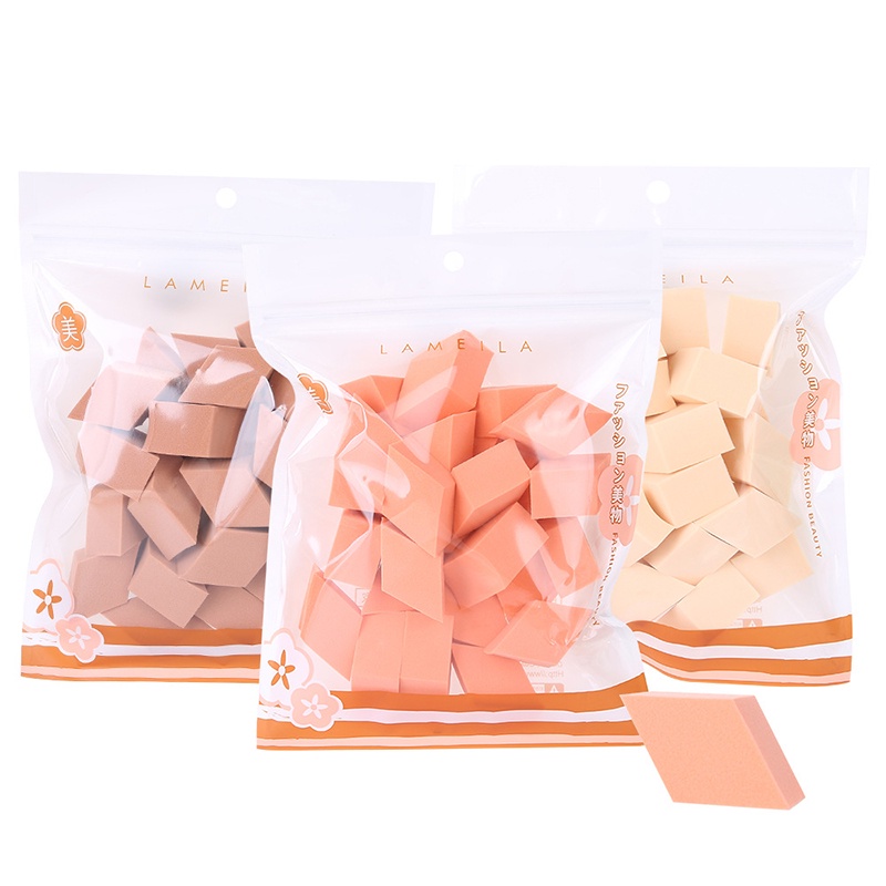 LAMEILA Beauty Blender Sponge 25pcs Diamond Make Up Puff Applicator Foundation