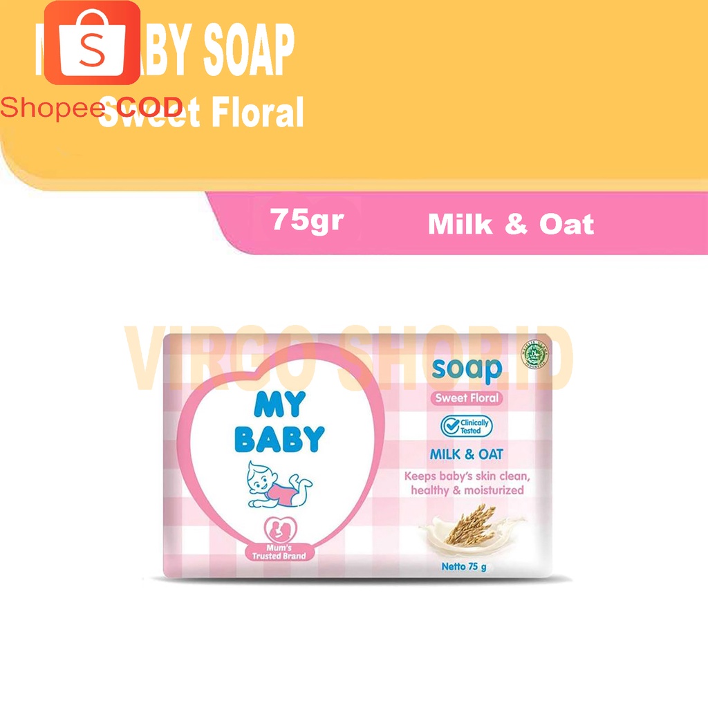 MY BABY SOAP 75gr - MY BABY SABUN BATANG BAYI / Sabun Bayi / Sabun Batang / Sabun My Baby / My Baby Sabun Batang / Sabun / Sabun Baby