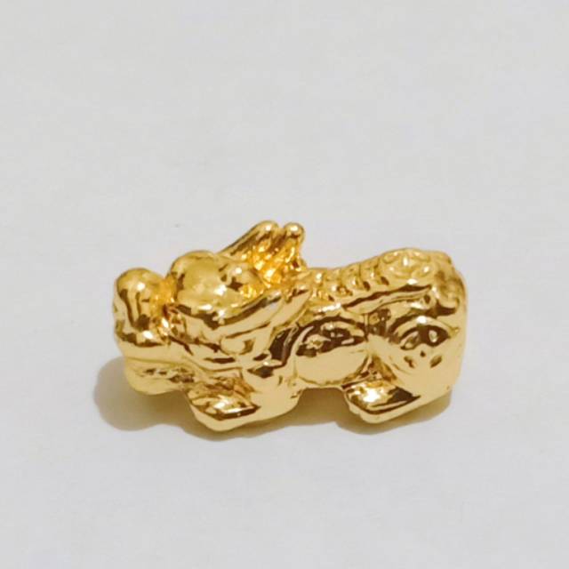 Beads pixiu piyao mini crom emas uk 1 cm