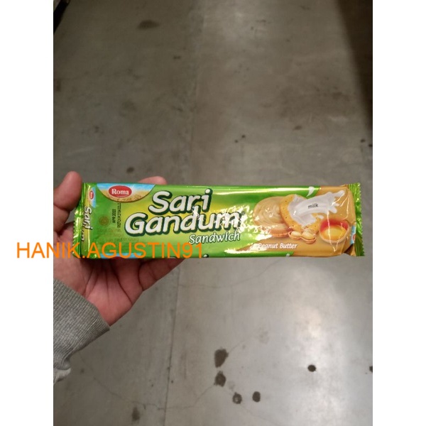 

Roma Sari Gandum Sandwich Kacang 115gr SS91