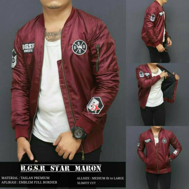 Jaket bomber star wash &amp; jaket bomber b rules &amp; jaket bomber &amp; jaket pria &amp; jaket