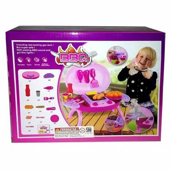 MAINAN ANAK BBQ KOPER 15 PCS MAINAN EDUKASI
