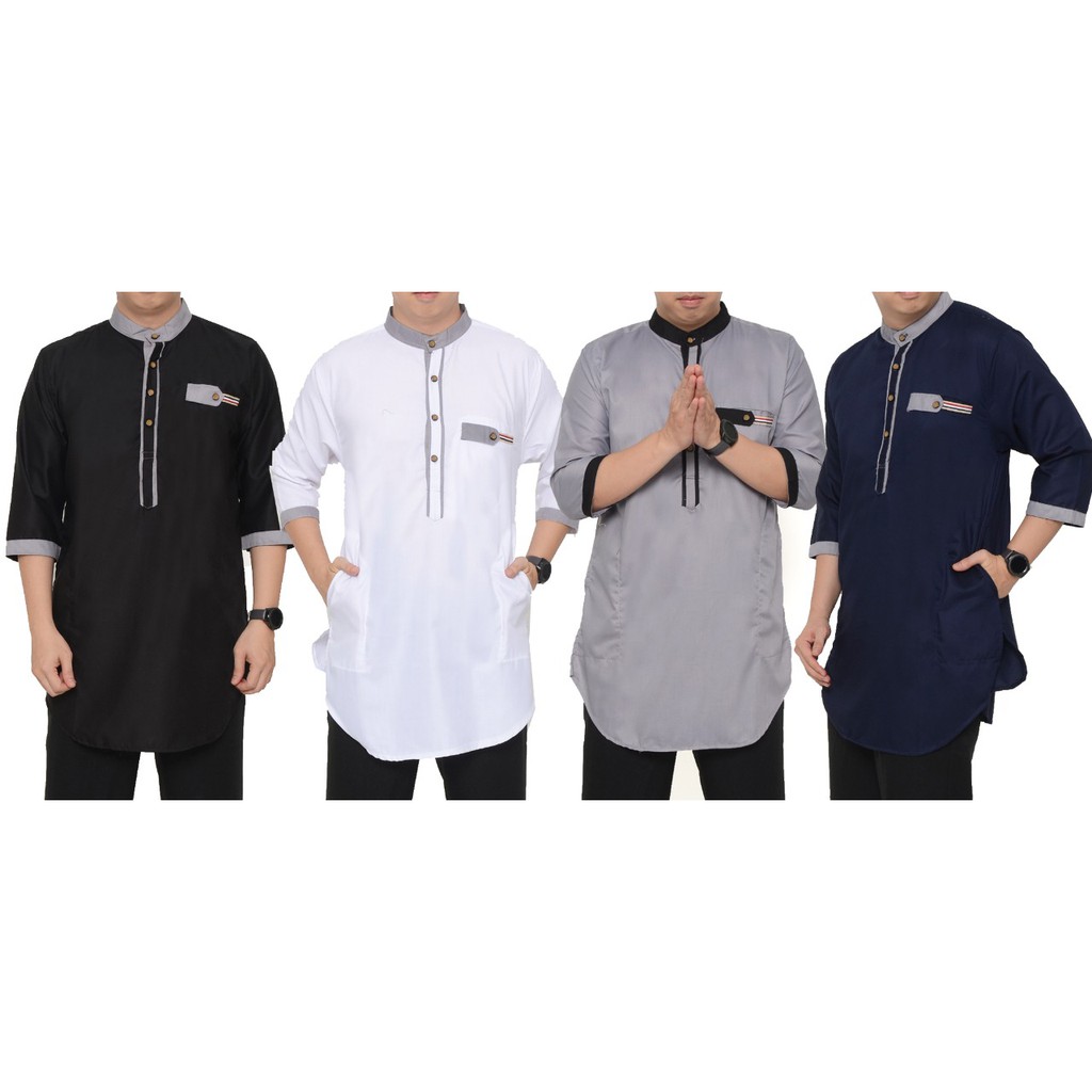 Baju Koko Qurta Kurta Ar-Ridho Katun Premium Ukuran Jumbo