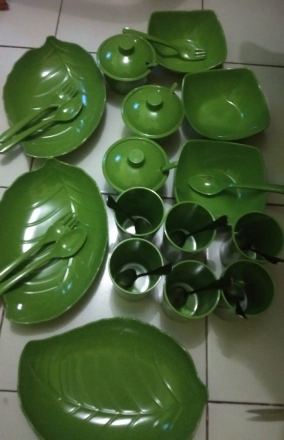 3 Pcs Mangkok Saji Unica M5966 - Hijau