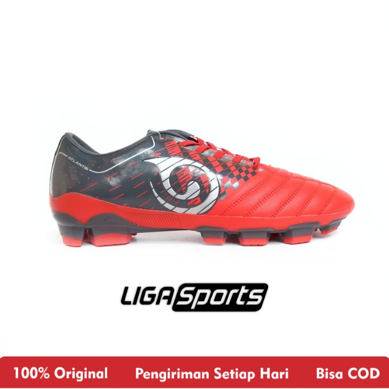 Sepatu bola premium Enkai Atlantis FG red Original