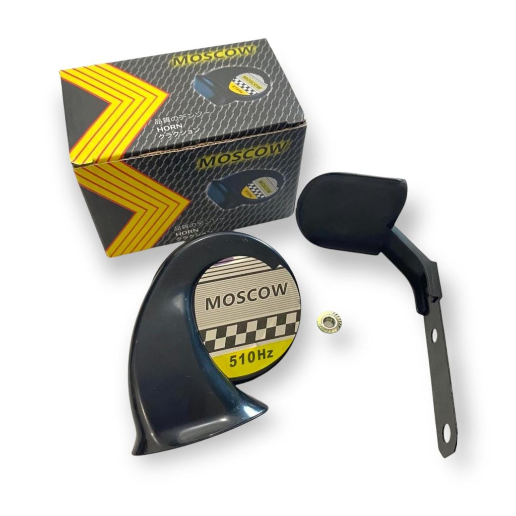 KLAKSON KEONG SINGLE MOTOR MERK MOSCOW 12 VOLT UNIVERSAL HORN