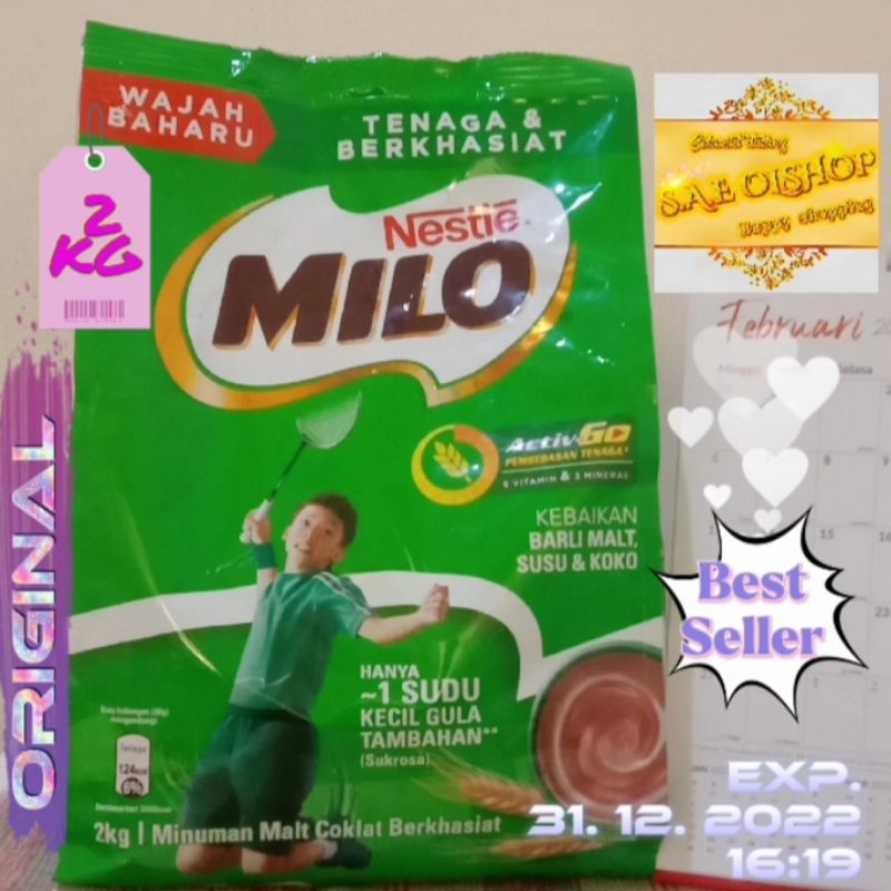 

MILO ORIGINAL MALAYSIA KEMASAN PRAKTIS 2 KG