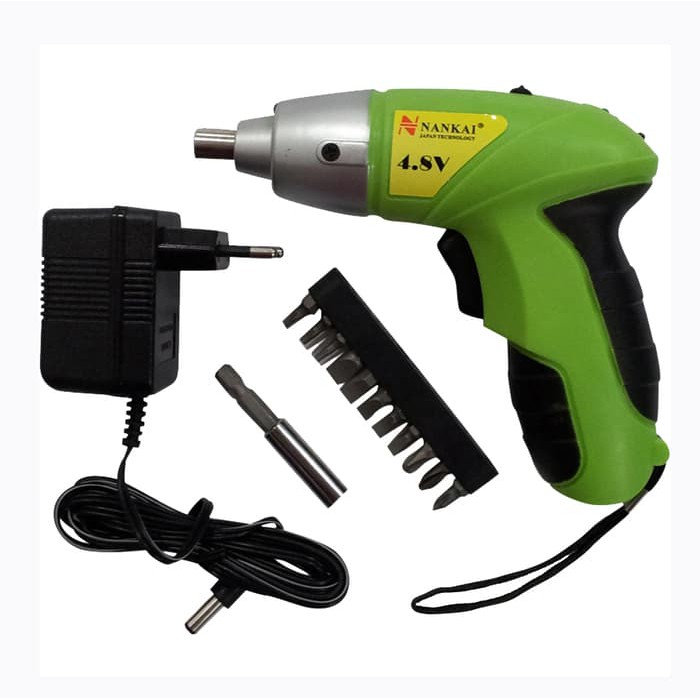 Obeng Tangan Elektrik Charger Cordless Screwdriver Nankai