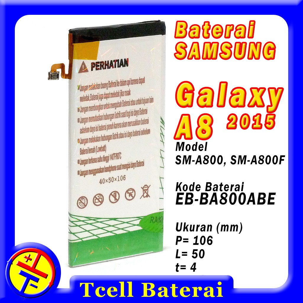Baterai Samsung Galaxy A8 2015 A800 A800F EB-BA800ABE Rakkipanda Batre batere original