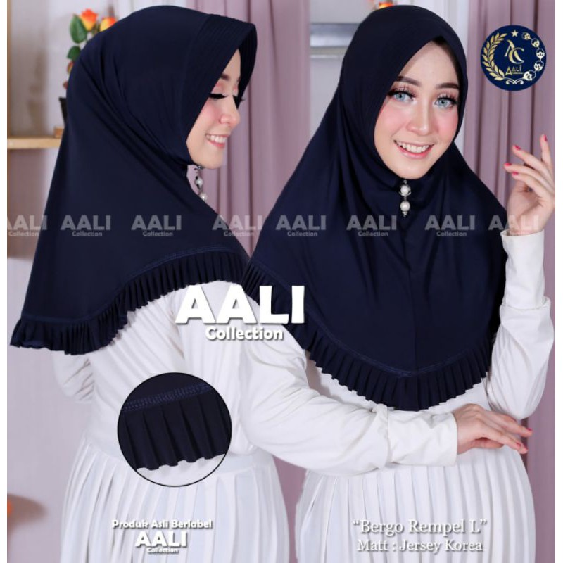 Aali Collection Jilbab Rempel Jersy Korea