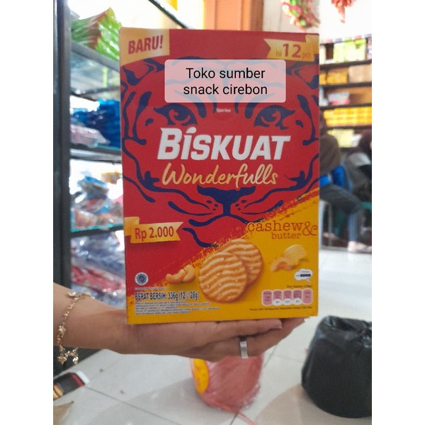 Biskuit Biskuat Wonderfull isi 12 harga per pcs 2000
