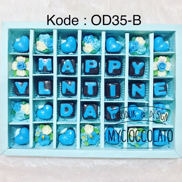 

Coklat valentine romantis kado spesial bisa custom request tulisan