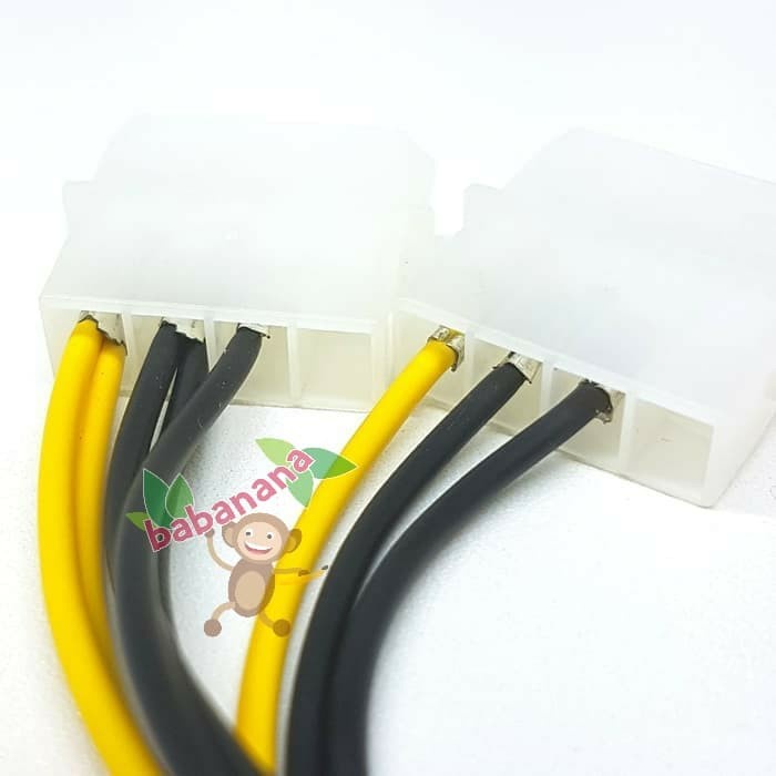 Dual Molex 4 Pin Female to 8 Pin Male VGA power Kabel Konverter Kabel