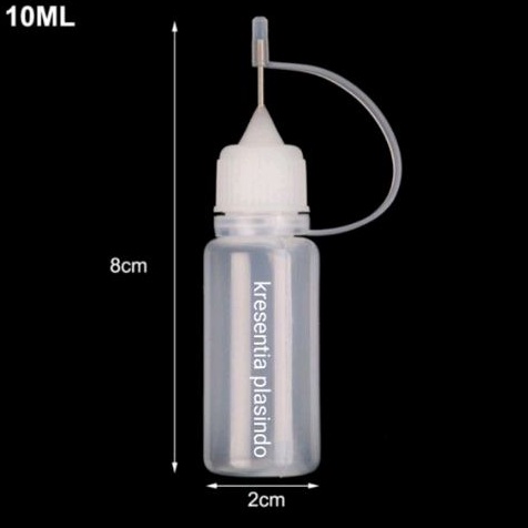 

botol jarum 10 ml/5pcs Glue Applicator Bottle botol lem quilling scrapbooking jarum craft 10mL botol