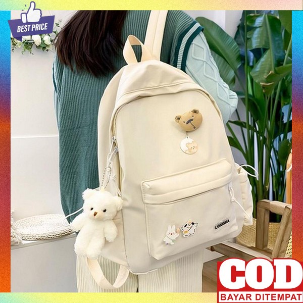 Tas Backpack Remaja Premium Tas Sekolah Sd Smp Sma Kuliah Jalan Jalan Casual Tas Pungung Cwe Murah T