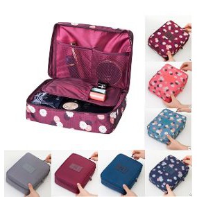 Tas Kosmetik Travel Make Up Bag Pouch Organizer Storage Traveling Tempat Make Up Murah Azgalery PK-01-TK