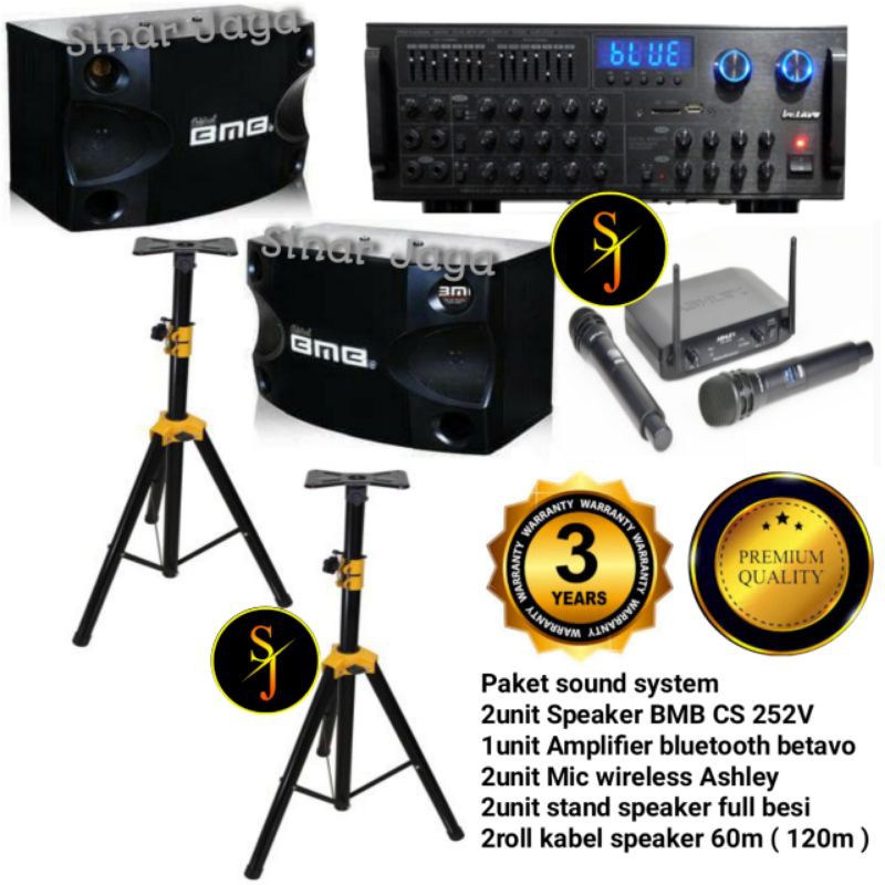 Paket Sound system Karaoke 8 inch BMB Garansi resmi