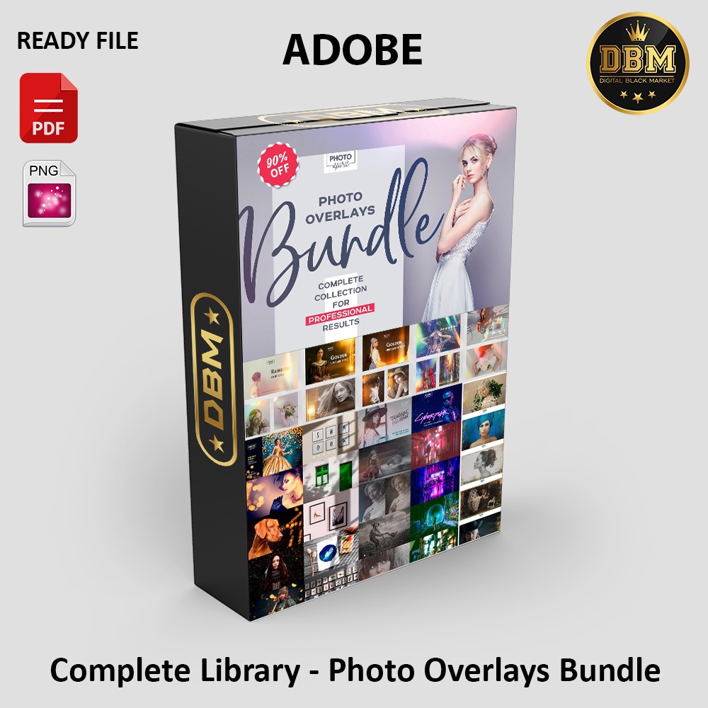 Complete Library - Photo Overlays Bundle - Photoshop &amp; InDesign