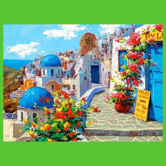 

[ COD] DIY PAINTING BY NUMBER - SANTORINI LIMITED EDITION Kode 811