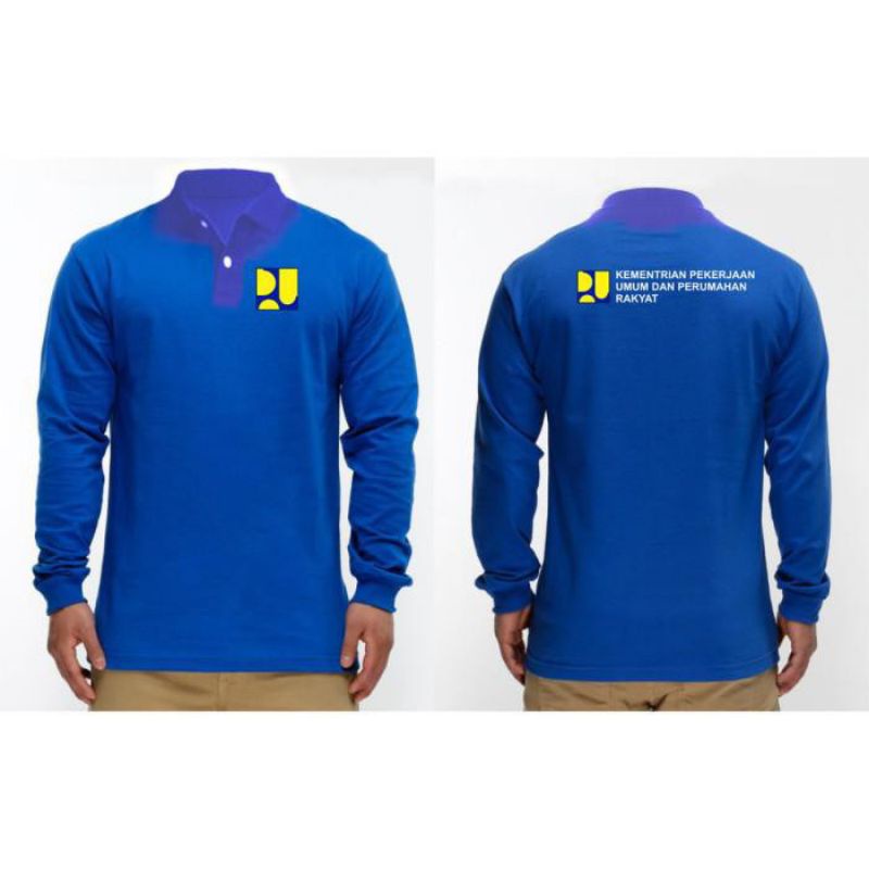 kaos kerah kpu bordir belakang