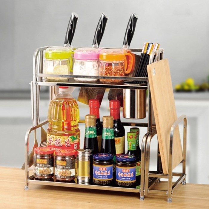 Rak Dapur - Rak Bumbu Stainless/ Rak Dapur Stainless