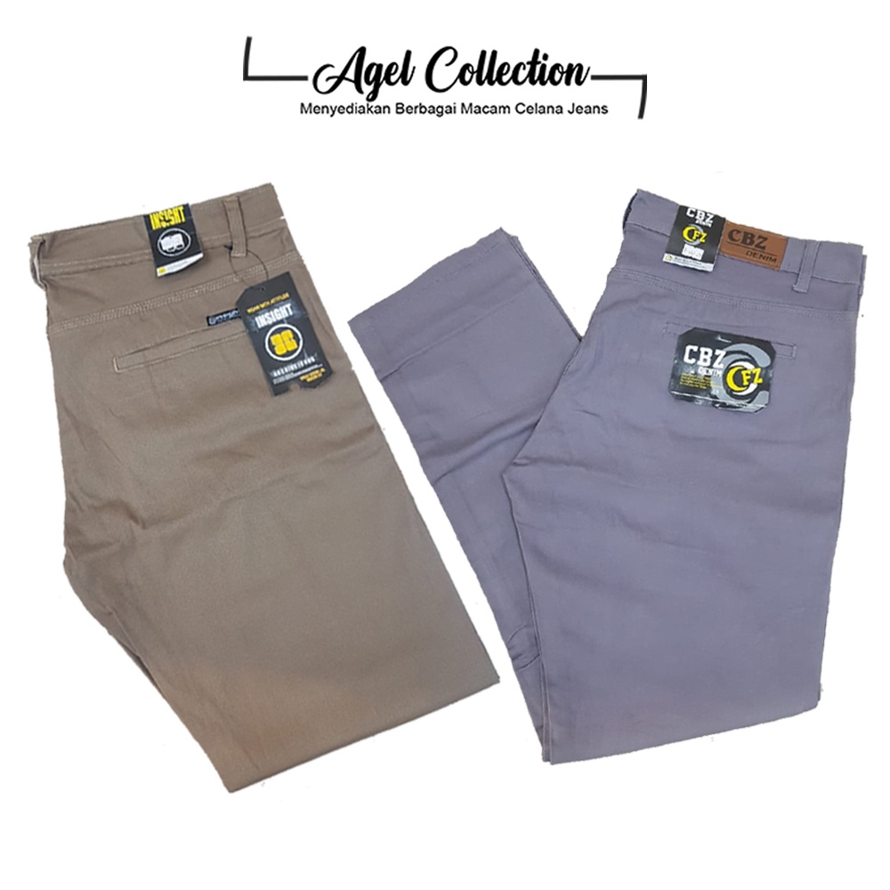 Celana Panjang Chinos Jumbo Pria Size 39-44 Dan 45 - 50 / CBZ Insight Berkualitas
