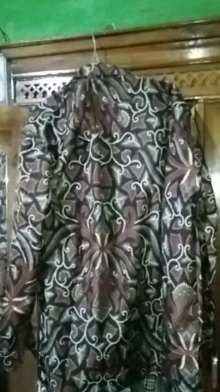 Baju Batik Atasan Pria Jumbo Size M L Xl Xxl Kemeja Batik Lengan Panjang Bahan Katun Kekinian