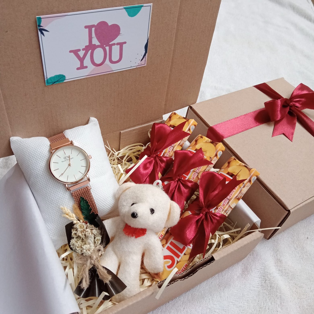 ❤️[SPECIAL MANIS] GIFTBOX HAMPERS Silverquenn dan Jam Tangan Hadiah untuk Cewek