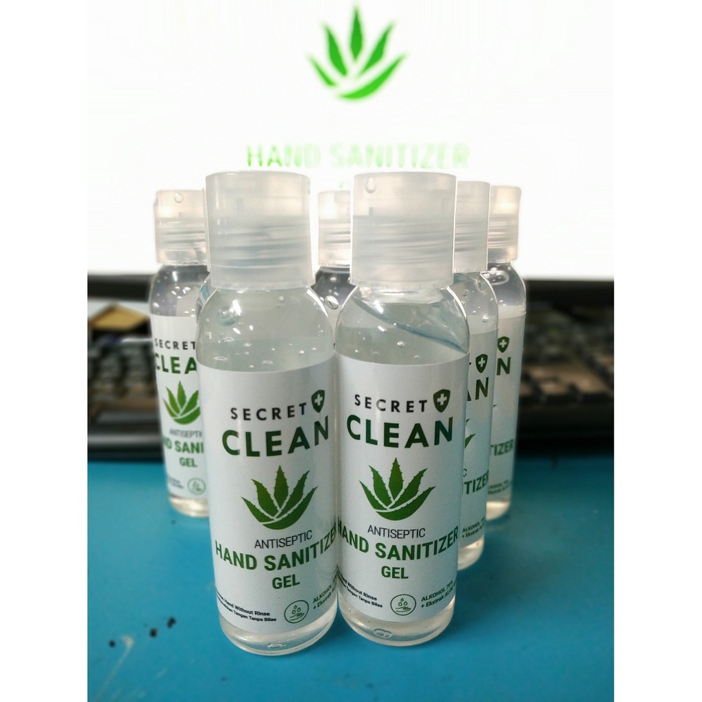 Hand Sanitizer secret clean Gel Ekstrak Aloe Vera 100ml