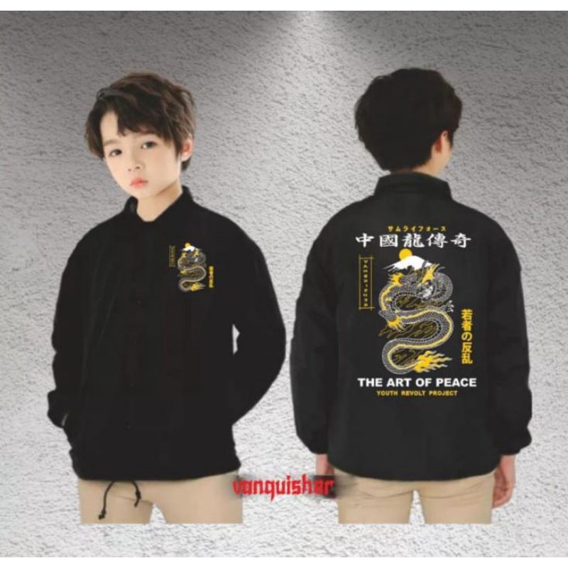 JAKET COACH ANAK MURAH / JAKET NAGA ANAK ANAK / JAKET ANAK MOTIP NAGA / LITTLE DRAGON / JAKET ASTRONOT