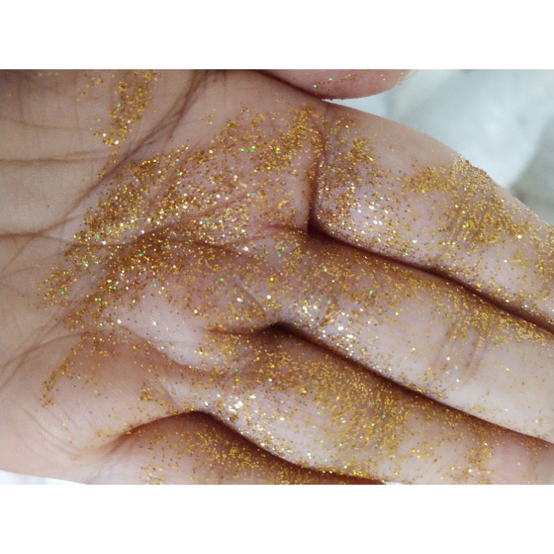 SERBUK GLITTER DEEP GOLD HOLOGRAM