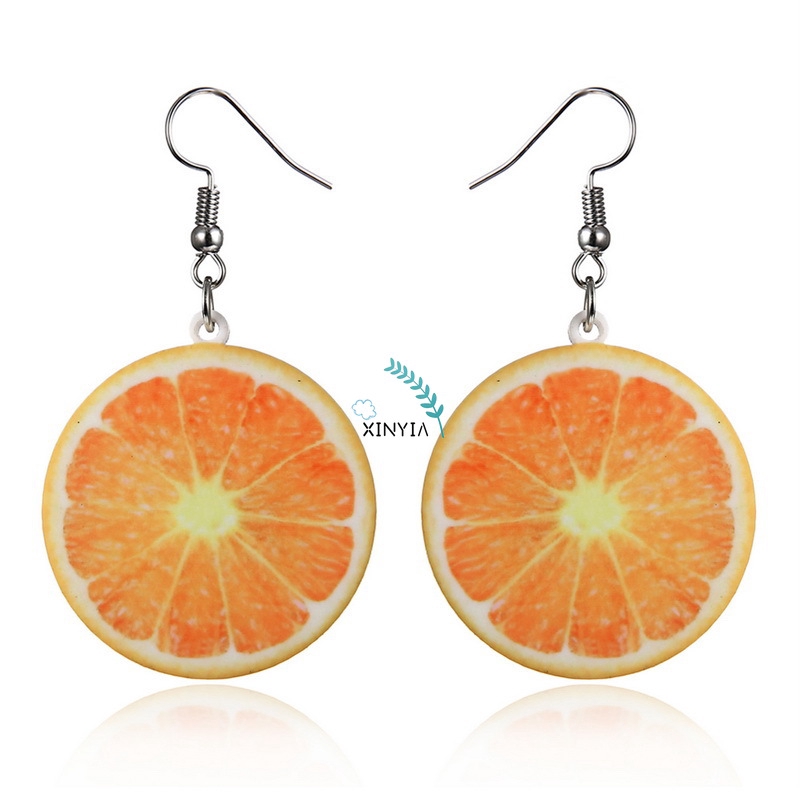 Anting Tusuk Desain Buah Strawberry Bahan Akrilik Untuk Wanita