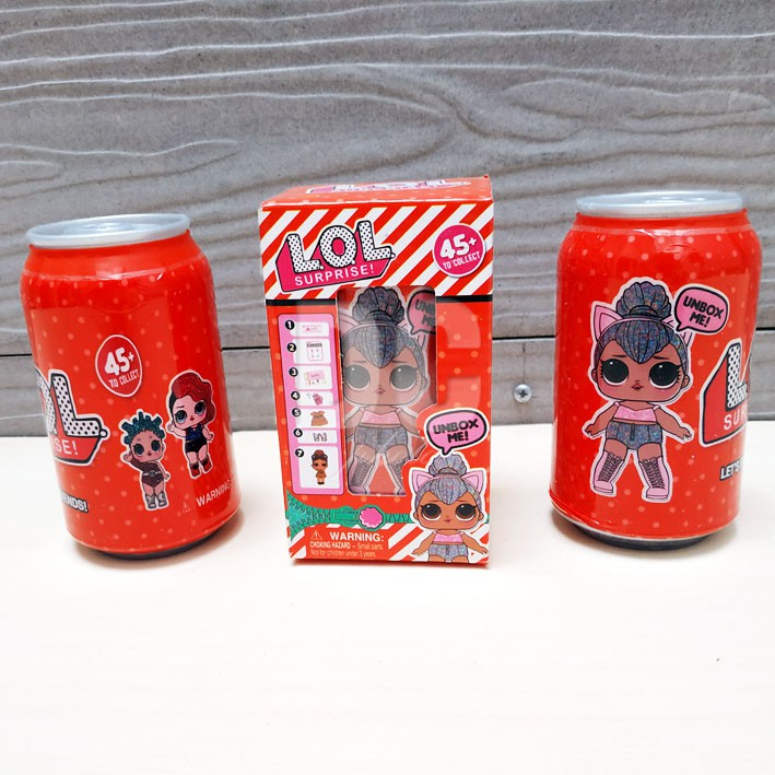 Mainan L.O.L Surprise Can | LOL Surprise Doll Cola | Kaleng Kejutan Mini Figure LOL Bs Muntah Pipis