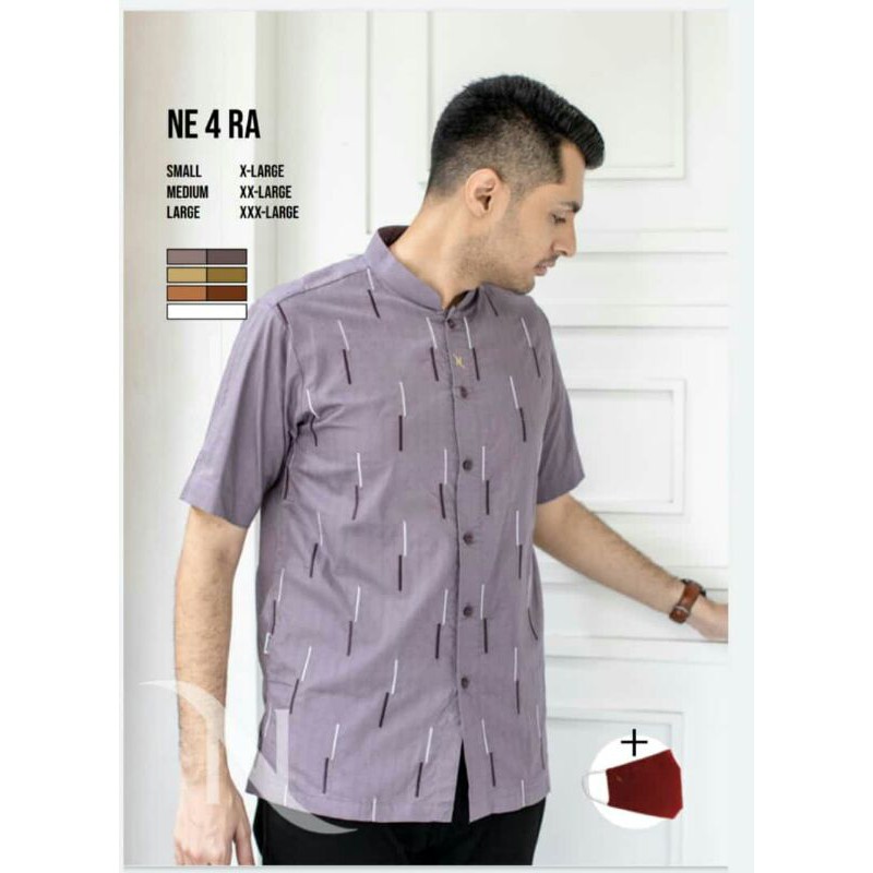 Baju Koko Nizar Bordir NE 4 RA