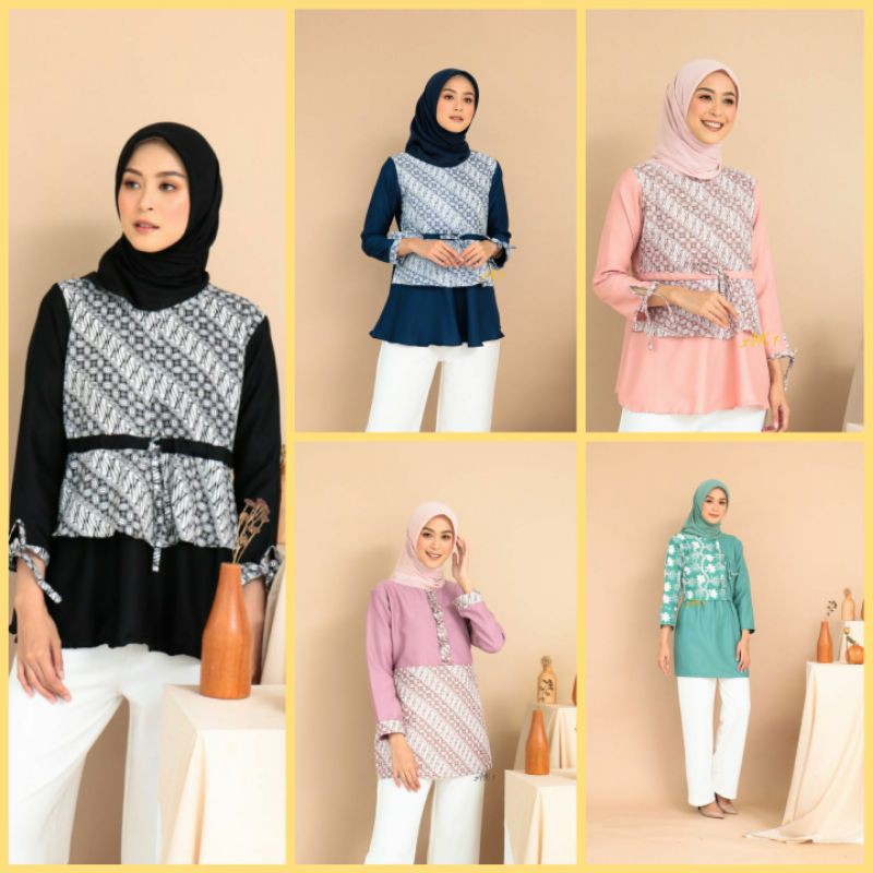 Sale Tey-17 Batik Wanita Asj Sa Hrb026 Kenongo Kemeja Tosca Pendek q6pkARi8KDGyg