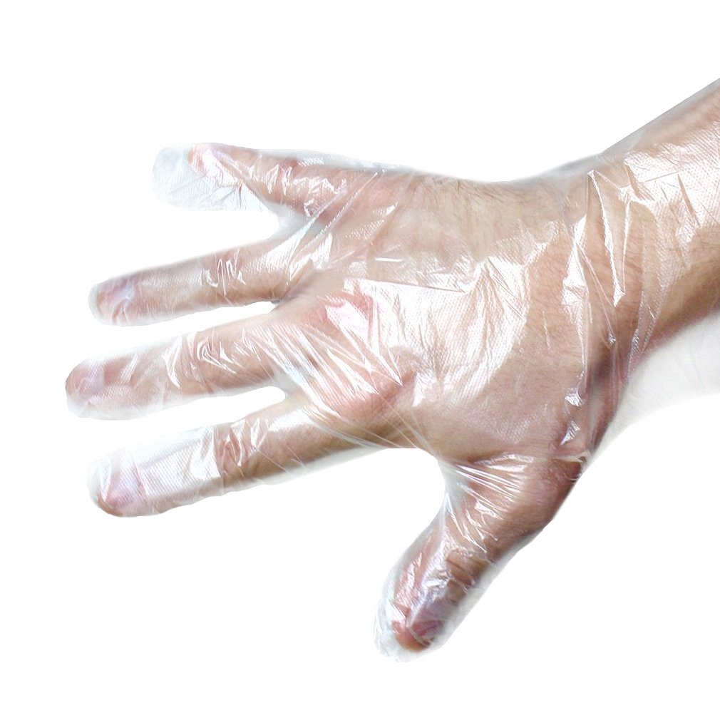 clear plastic food service gloves